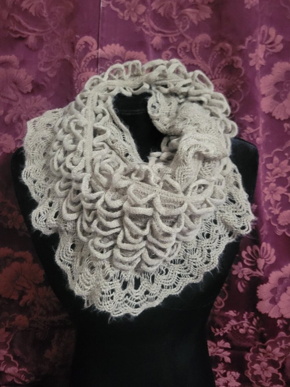 Taupe Ladies Infinity Scarf